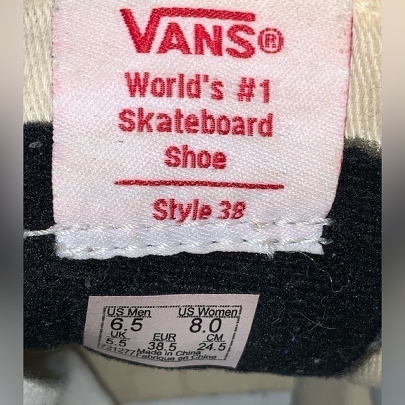 VANS OFF THE WALL SNEAKERS - US Size Men 6.5 / Women 8. Pre-owned - Picture 9 of 10